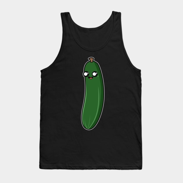 Funny Vegan Zucchini Tank Top by Imutobi